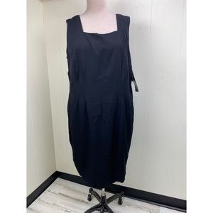 NWT More Jazz Black Shift Dress Sz 22 MSRP $69.99